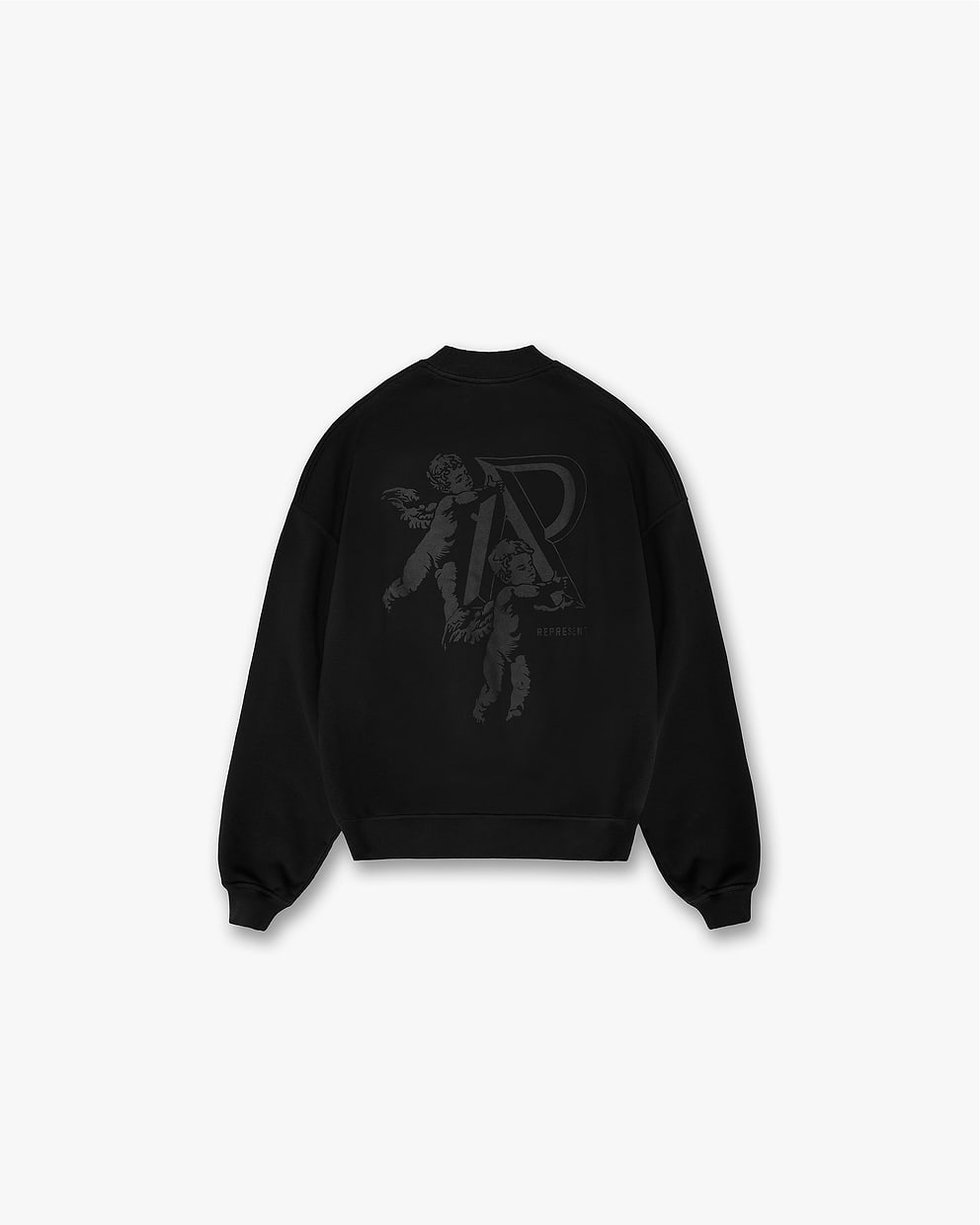 Cherub Initial Sweater - Jet Black
